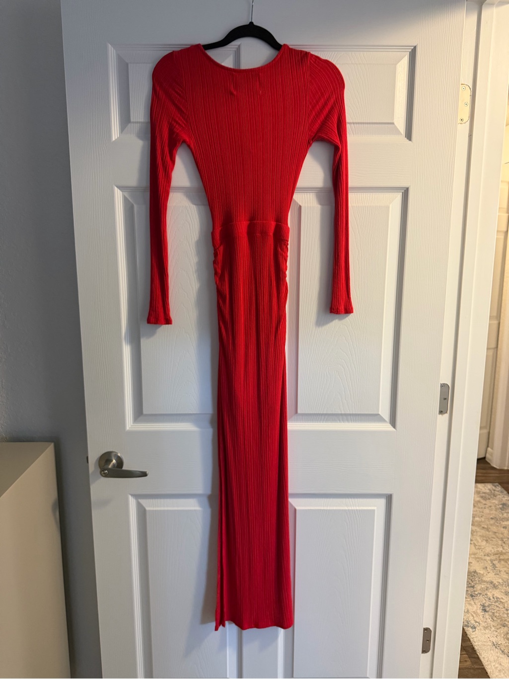 Yllw The Label Shiloh Ruched Maxi Dress Scarlet — image 2 of 4